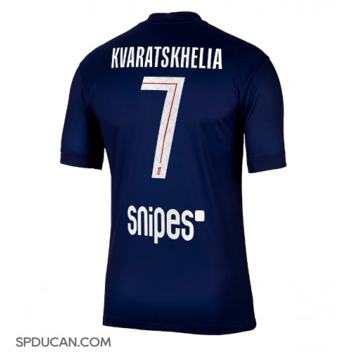 Muški Nogometni Dres Paris Saint-Germain Khvicha Kvaratskhelia #7 Domaci 2025-26 Kratak Rukav